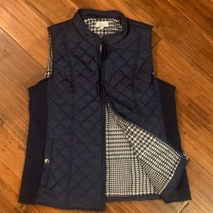 *NWT* Kim Rogers Navy Ribbed Vest